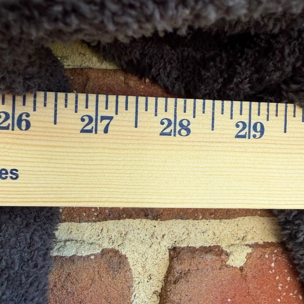 Barefoot Dreams Women's Patchwork Belted Hooded Cardigan Carbon Black 2X NWT - Picture 11 of 11